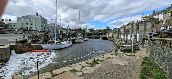 Charlestown dock in Cornwall.